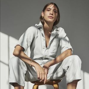 Madewell x As Ever Vintage Blue Coveralls Size Large